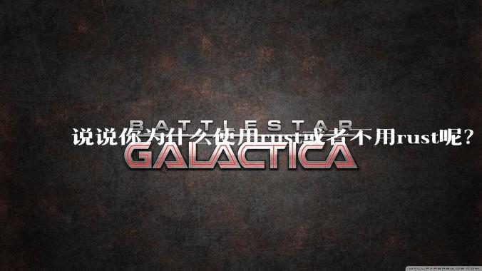 说说你为什么使用rust或者不用rust呢？